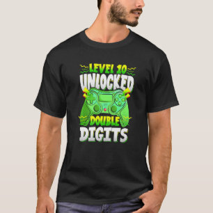 Camiseta Video Gamer 10 años niño de dos dígitos 10 años
