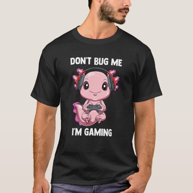 Camiseta Video Gamer Gaming Axolotl Video Games Axolotl (Anverso)