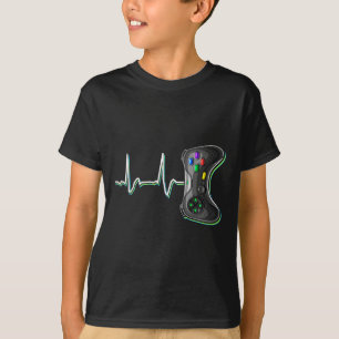 Camiseta Video Gamer Heartbeat Video Game Controller Gift K