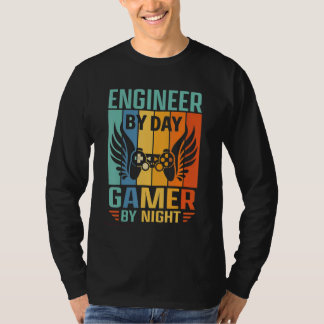 Camiseta Video Gamer Mechanical Engineer By Day Gamer By Ni