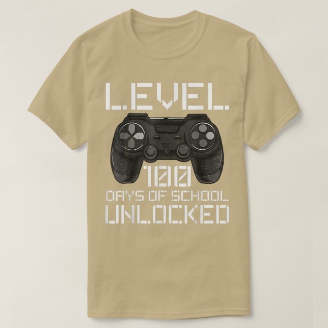 Camiseta Video Games 100th Day Of School  For Gamer Boys Ki (Diseño del anverso)