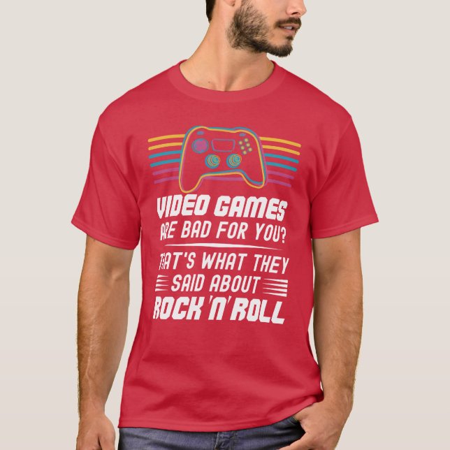 Camiseta Video Games Are Bad For You Classic Video Games fu (Anverso)