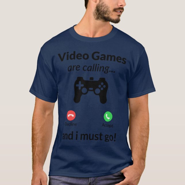 Camiseta Video Games Are Calling Decline retro boy (Anverso)
