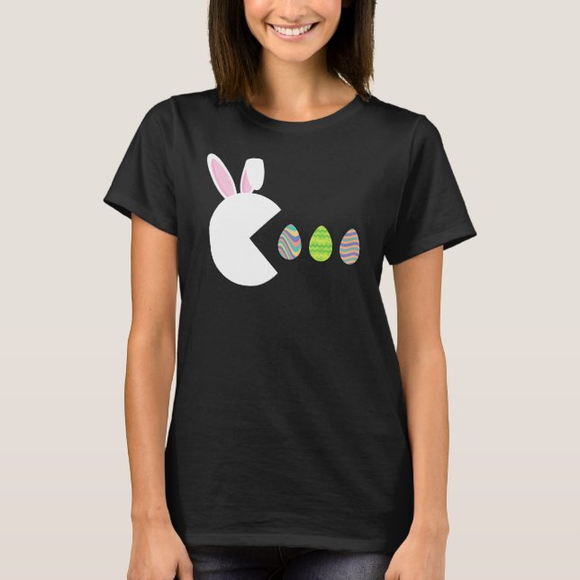Camiseta Video Games Bunny Eggs Gaming Easter Day Gamer Men (Anverso)