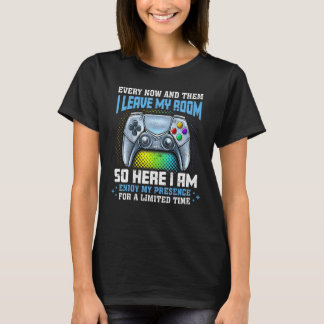 Camiseta Video Games Every Now And Then I Leave My Room Gam