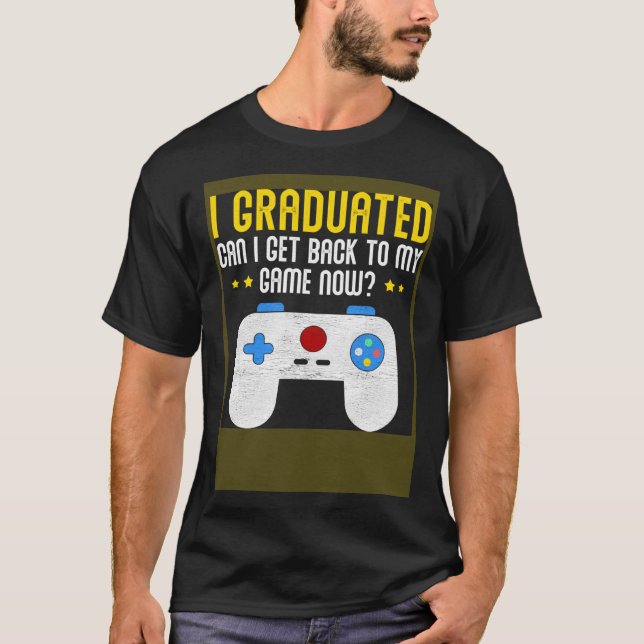 Camiseta Video Games Graduation  Gamer (Anverso)