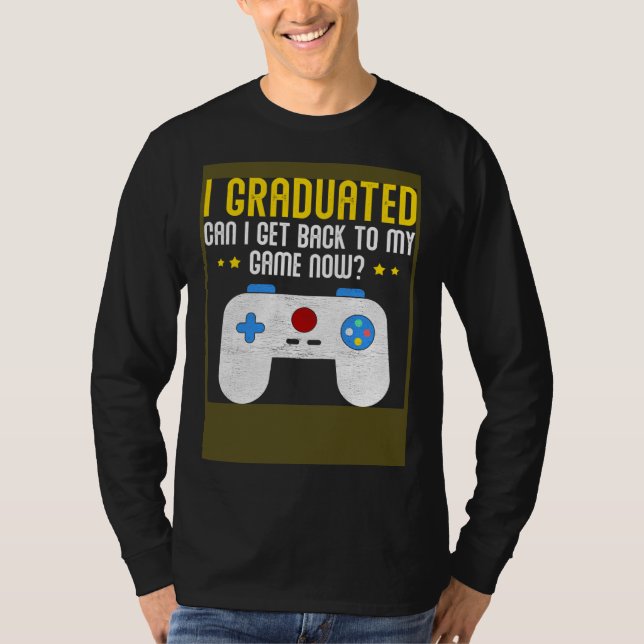 Camiseta Video Games Graduation  Gamer (Anverso)