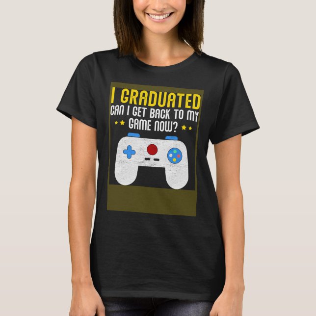 Camiseta Video Games Graduation  Gamer (Anverso)