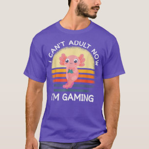 Camiseta Video games i can't adult now i'm gaming funny aol