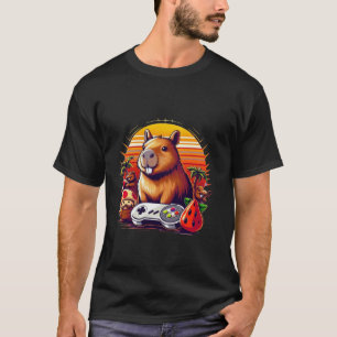 Camiseta Video Games Lover Capybara Funny Video Games Capyb