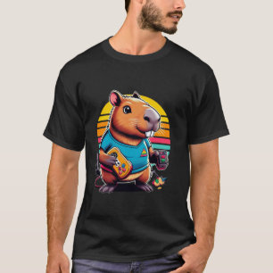 Camiseta Video Games Lover Capybara Funny Video Games Capyb