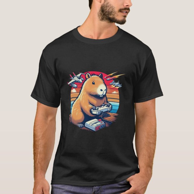 Camiseta Video Games Lover Capybara Funny Video Games Capyb (Anverso)