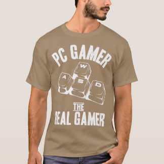 Camiseta Video Games WASD PC Gamer The Real Gamer Funny Say
