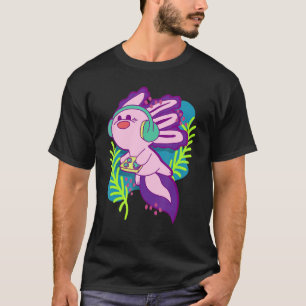Camiseta Video Gaming mexicano Salamander Video Gamer Axolo