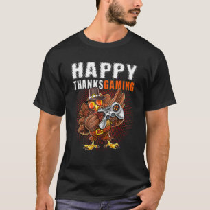 Camiseta Video juego de Acción de Gracias Dabbing Turkey Pi
