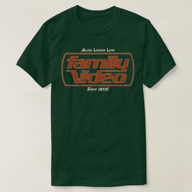 Camiseta Video Rental Movie Lovers Love Family Video 1978 (Diseño del anverso)