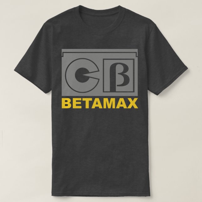 Camiseta Vídeo retro Vídeo Vídeo Betamax (Diseño del anverso)