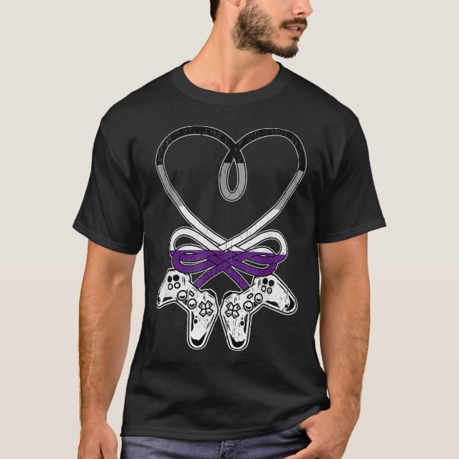 Camiseta VideoGame Controller Asexual Pride Gaming LGBTQ Ac (Anverso)