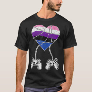 Camiseta VideoGame Controller Gaming de Orgullo de Género L