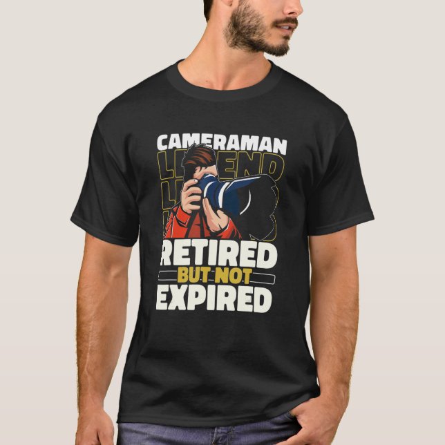 Camiseta Videografía retirada de camarógrafo - Camer de fot (Anverso)