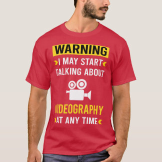 Camiseta Videografo de advertencia