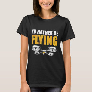 Camiseta Videografo piloto de Quadcopter con drones volador
