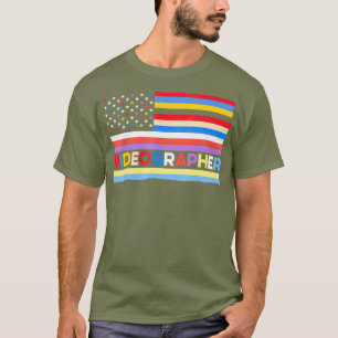 Camiseta Videógrafo Practicar Videografía Cineasta Regalo