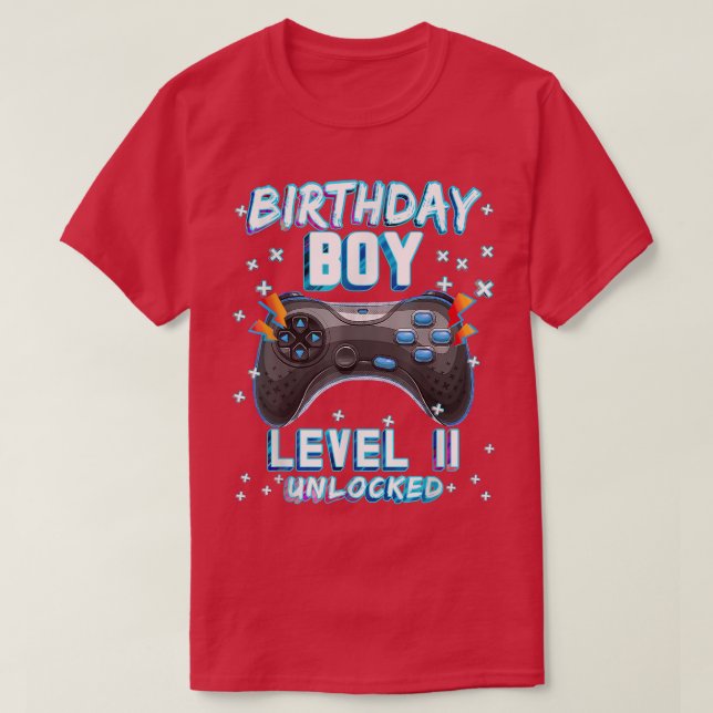 Camiseta Videojuego 11º Jugador de cumpleaños - Nivel 11 Un (Diseño del anverso)