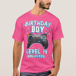 Camiseta Videojuego 14º Jugador de Cumpleaños Niños de Nive