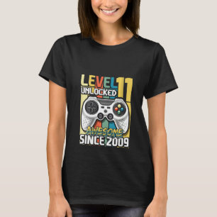 Camiseta Videojuego 2009 para mujeres de nivel 11 desbloque