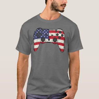 Camiseta Videojuego 4 de julio bandera americana juegos jug