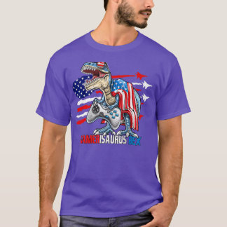 Camiseta Videojuego 4 De Julio T Re Dinosaur Amerisaurus R