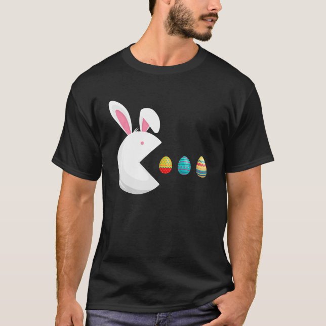 Camiseta Videojuego Bunny Eggs Easter Gamer Niños Chicos Bo (Anverso)