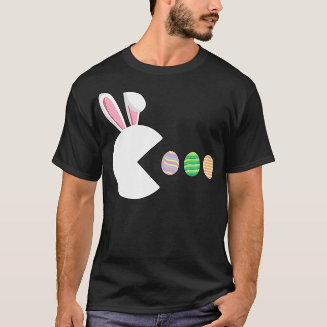 Camiseta Videojuego Bunny Eggs Easter Gamer Niños Chicos Bo (Anverso)