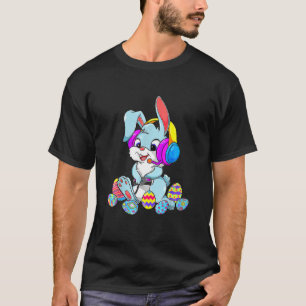 Camiseta Videojuego Bunny Eggs Easter Gamer Niños Chicos Bo