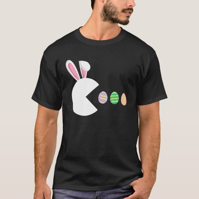 Camiseta Videojuego Bunny Eggs Easter Gamer Niños Chicos Bo (Anverso)