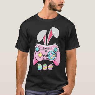Camiseta Videojuego Bunny Eggs Easter Gamer Niños Chicos Bo