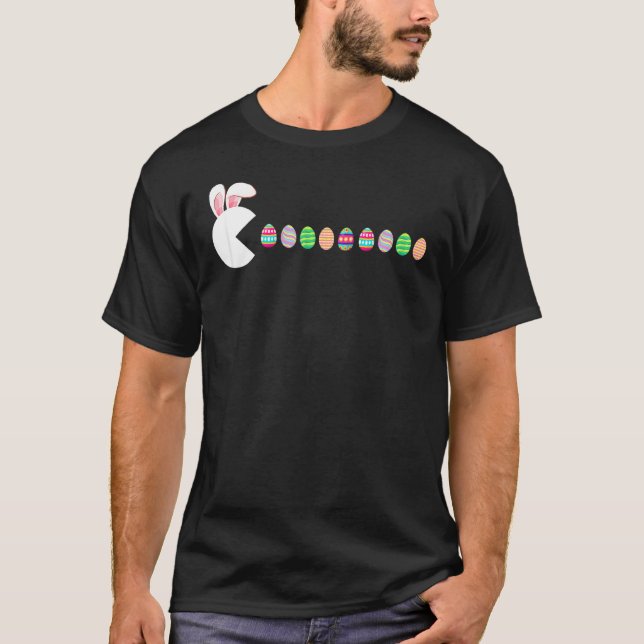 Camiseta Videojuego Bunny Eggs Easter Gamer Niños Chicos Bo (Anverso)
