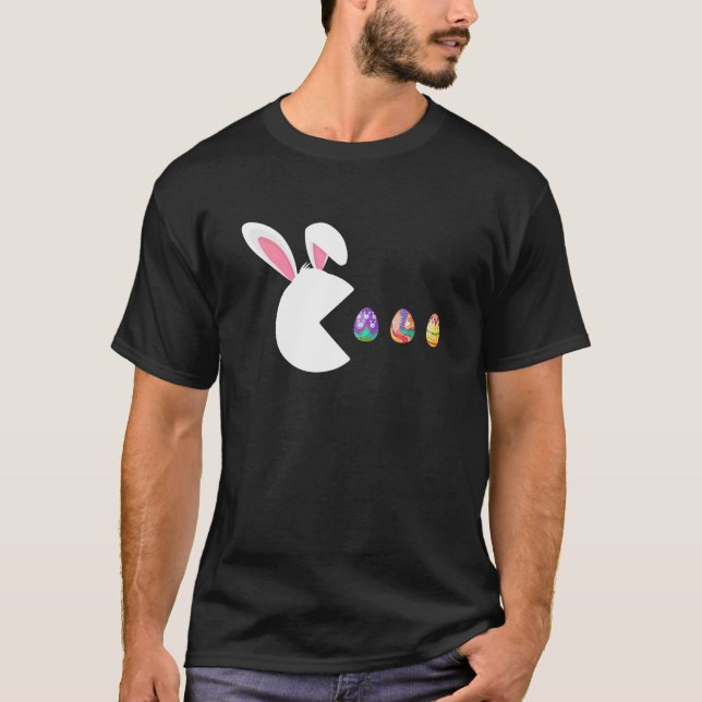 Camiseta Videojuego Bunny Eggs Easter Gamer Niños Chicos Bo (Anverso)