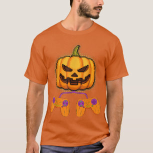 Camiseta Videojuego Calabaza JackOLantern Controlador Hallo