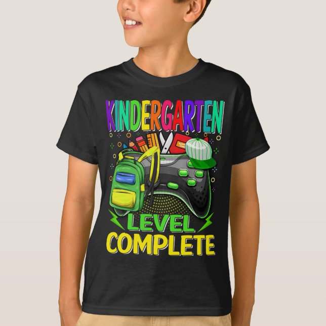 Camiseta Videojuego completo de nivel de jardín de infancia (Anverso)