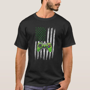 Camiseta Videojuego con bandera de Estados Unidos Retro Sha