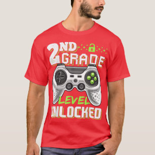 Camiseta Videojuego de 2º Grado Desbloqueado Grado Funny Vo