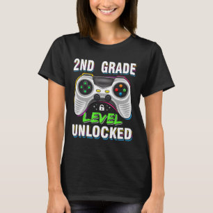 Camiseta Videojuego de 2º Grado Desbloqueado Pasado A La Es