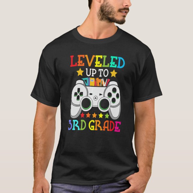 Camiseta Videojuego de 3er grado desbloqueado de vuelta a l (Anverso)