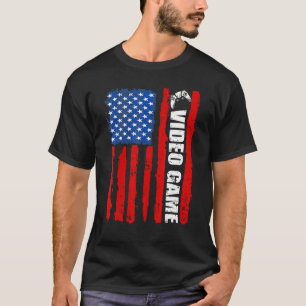 Camiseta Videojuego de bandera de Estados Unidos del 4 de j
