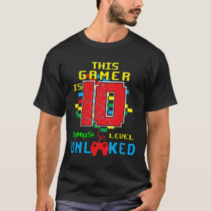 Camiseta Videojuego de camisas de cumpleaños Desbloqueado N