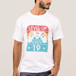 Camiseta Videojuego de cumpleaños de 19 años