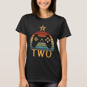 Camiseta Videojuego de cumpleaños de 2 años segundo cumplea