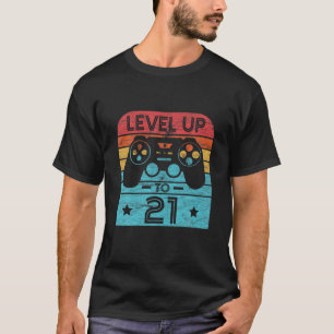 Camiseta Videojuego de cumpleaños retro de 21 años de edad
